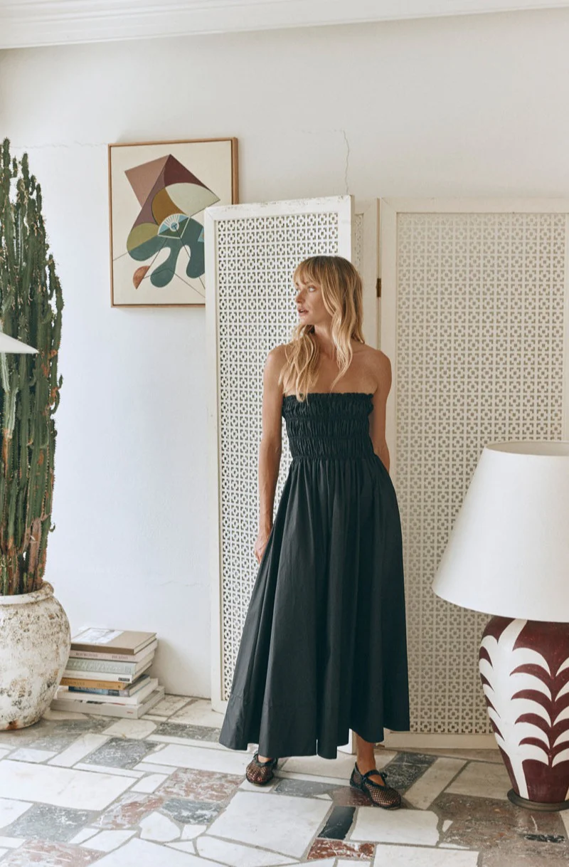 Eliana Midi Dress Black - Image 2