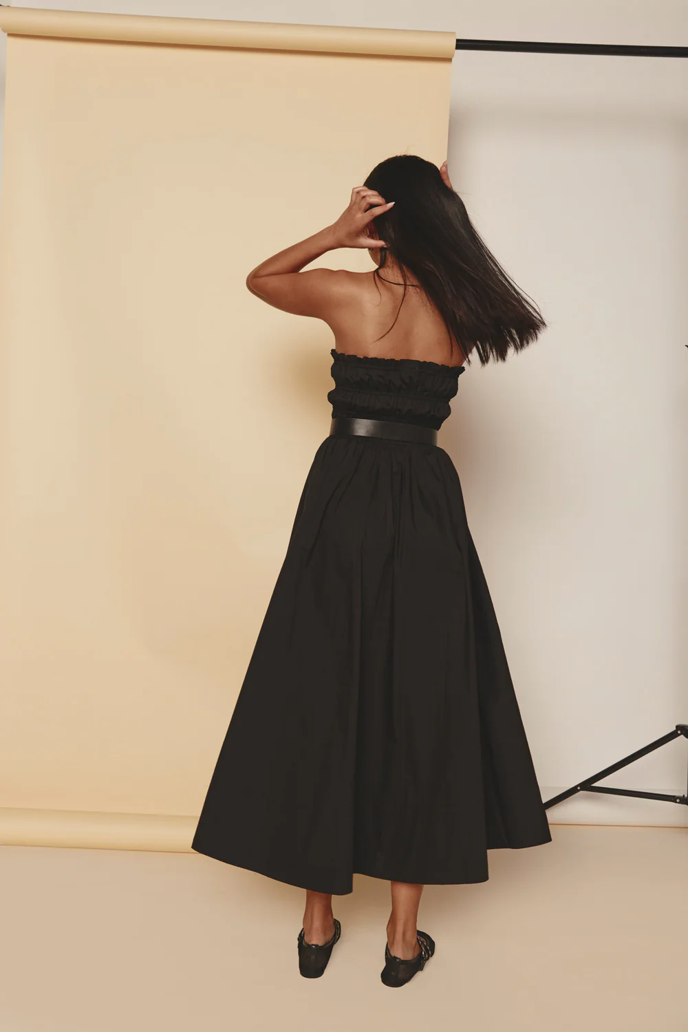 Eliana Midi Dress Black - Image 7