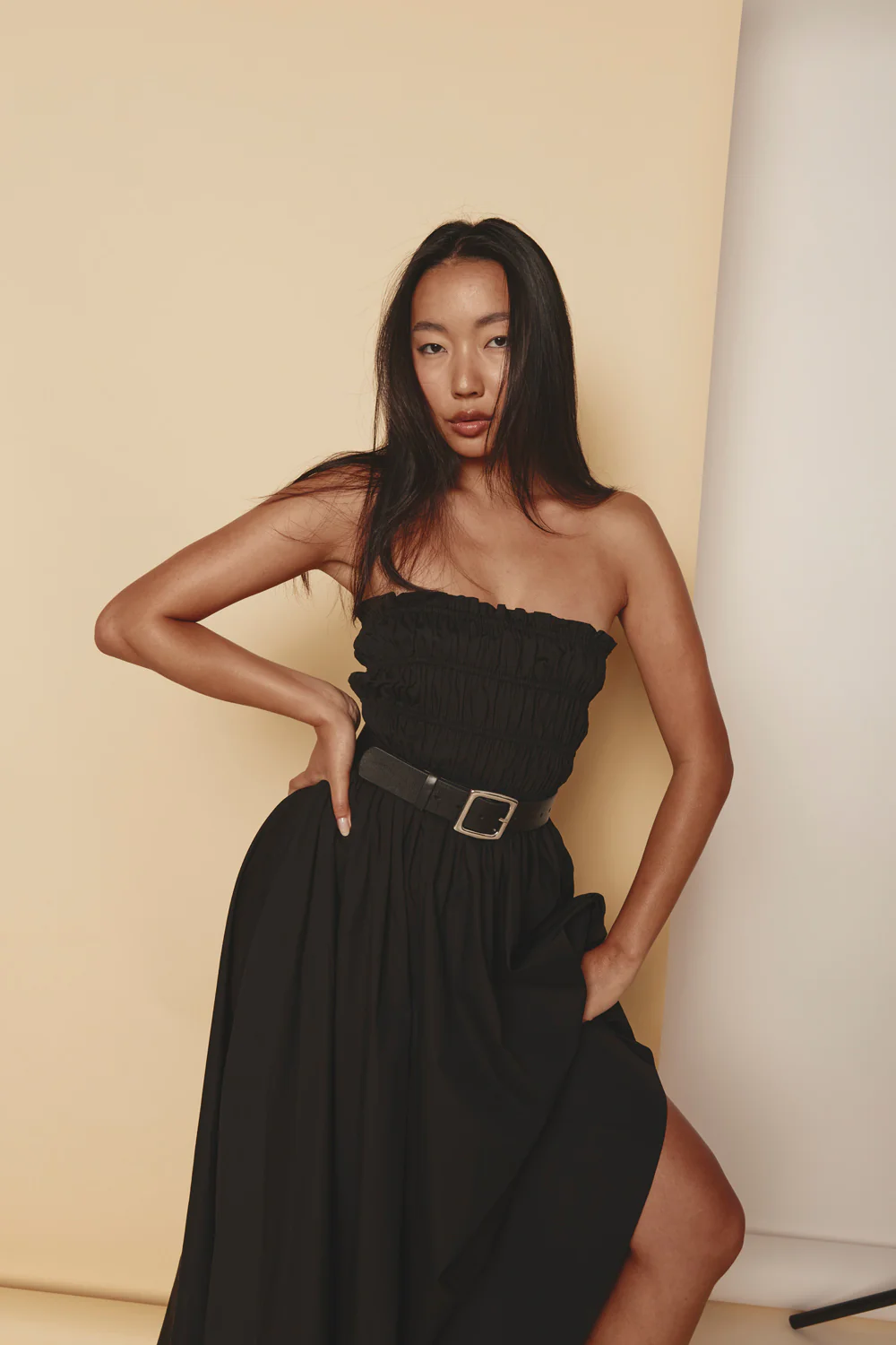 Eliana Midi Dress Black - Image 8