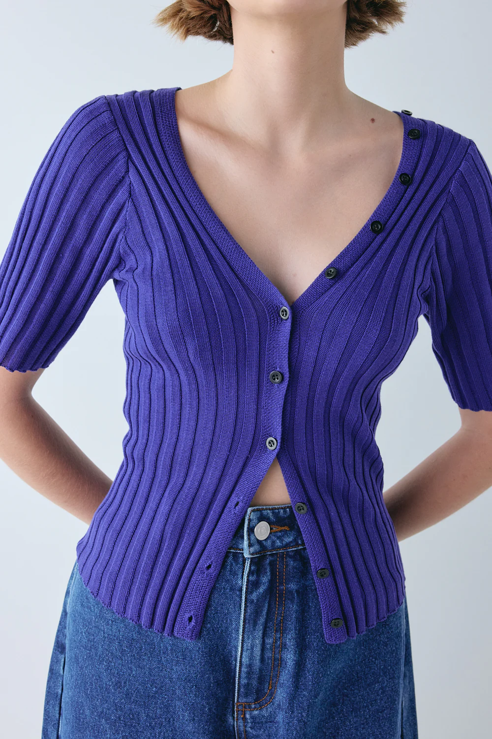 Elisa Knit Top Purple - Image 6
