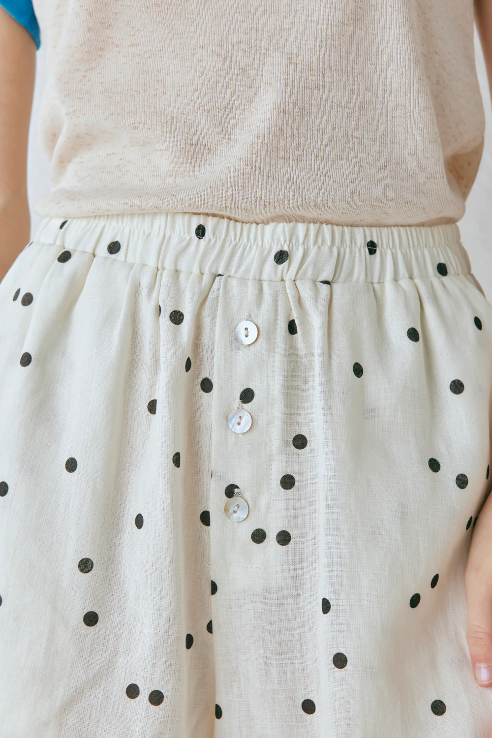 Eliza Linen Shorts Dot - Image 3