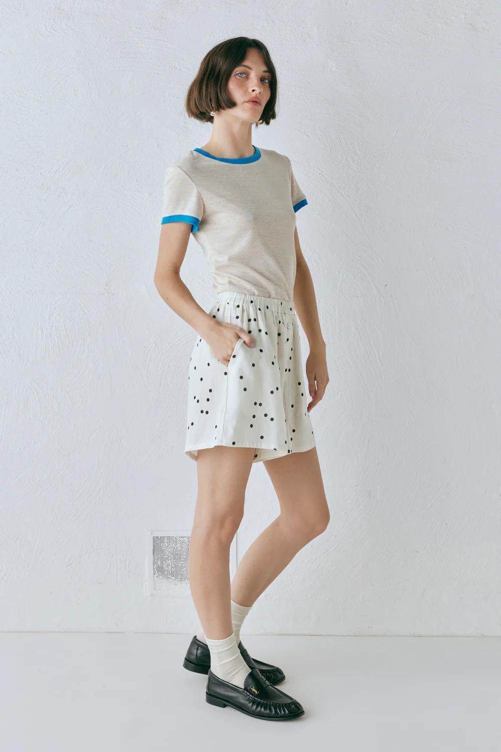 Eliza Linen Shorts Dot - Image 4