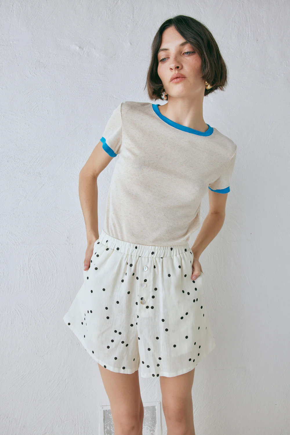 Eliza Linen Shorts Dot - Image 5