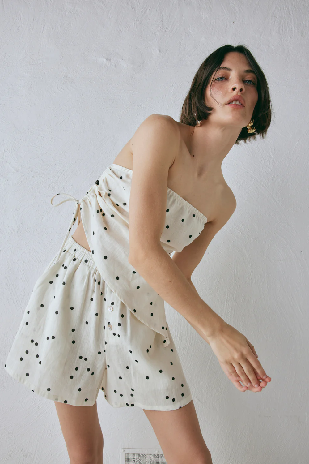 Eliza Linen Shorts Dot - Image 8