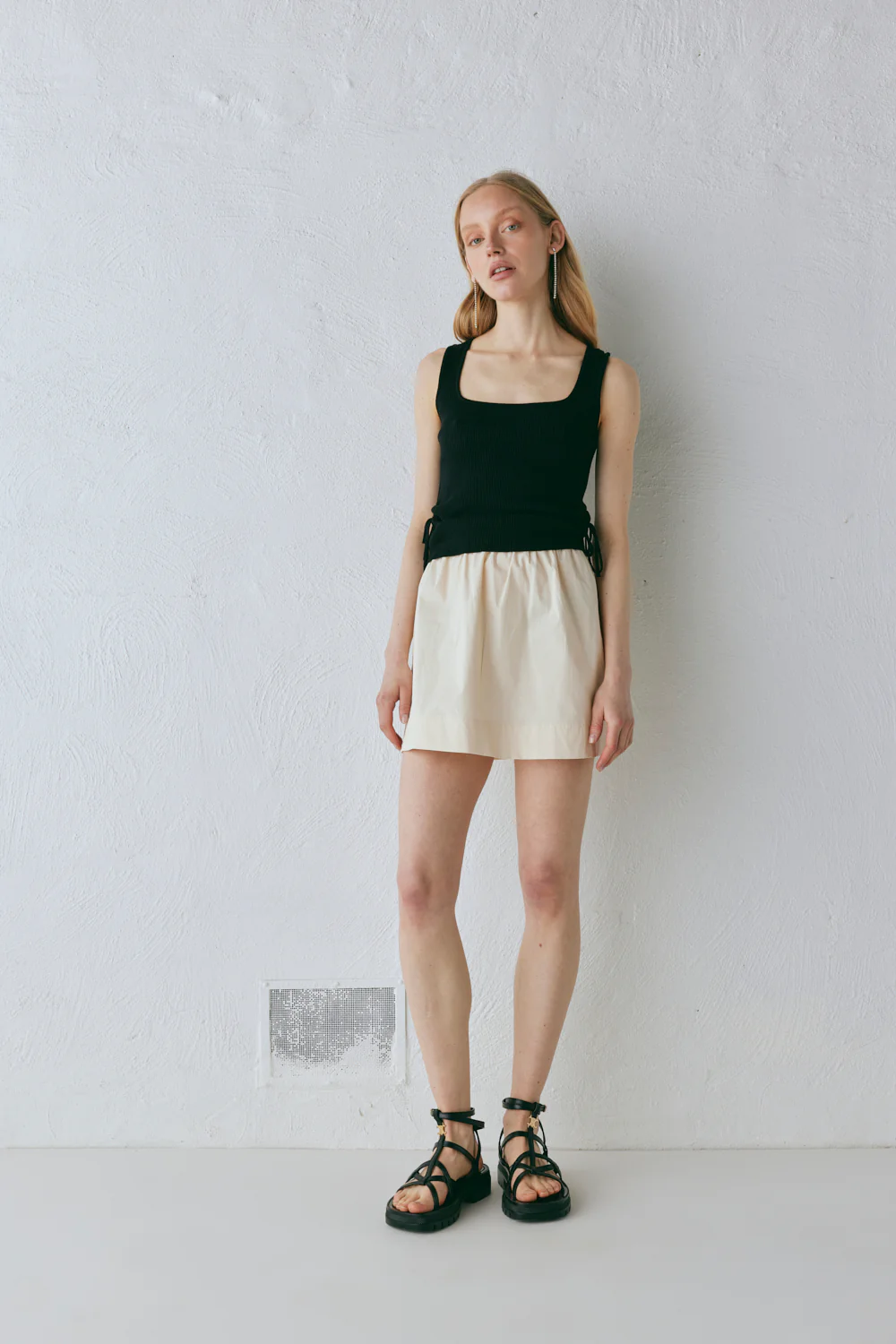Elka Mini Skirt Cream - Image 6