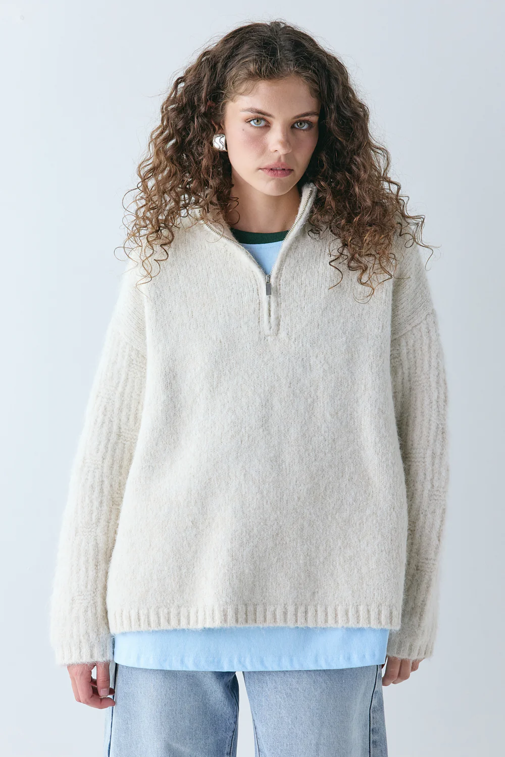 Ellis Knit Jumper Cream - Image 3