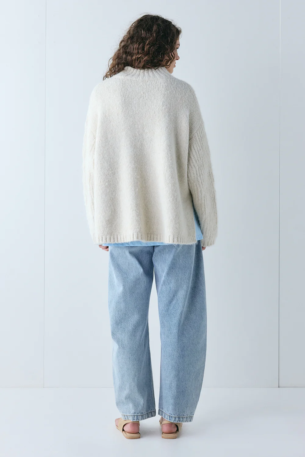 Ellis Knit Jumper Cream - Image 6