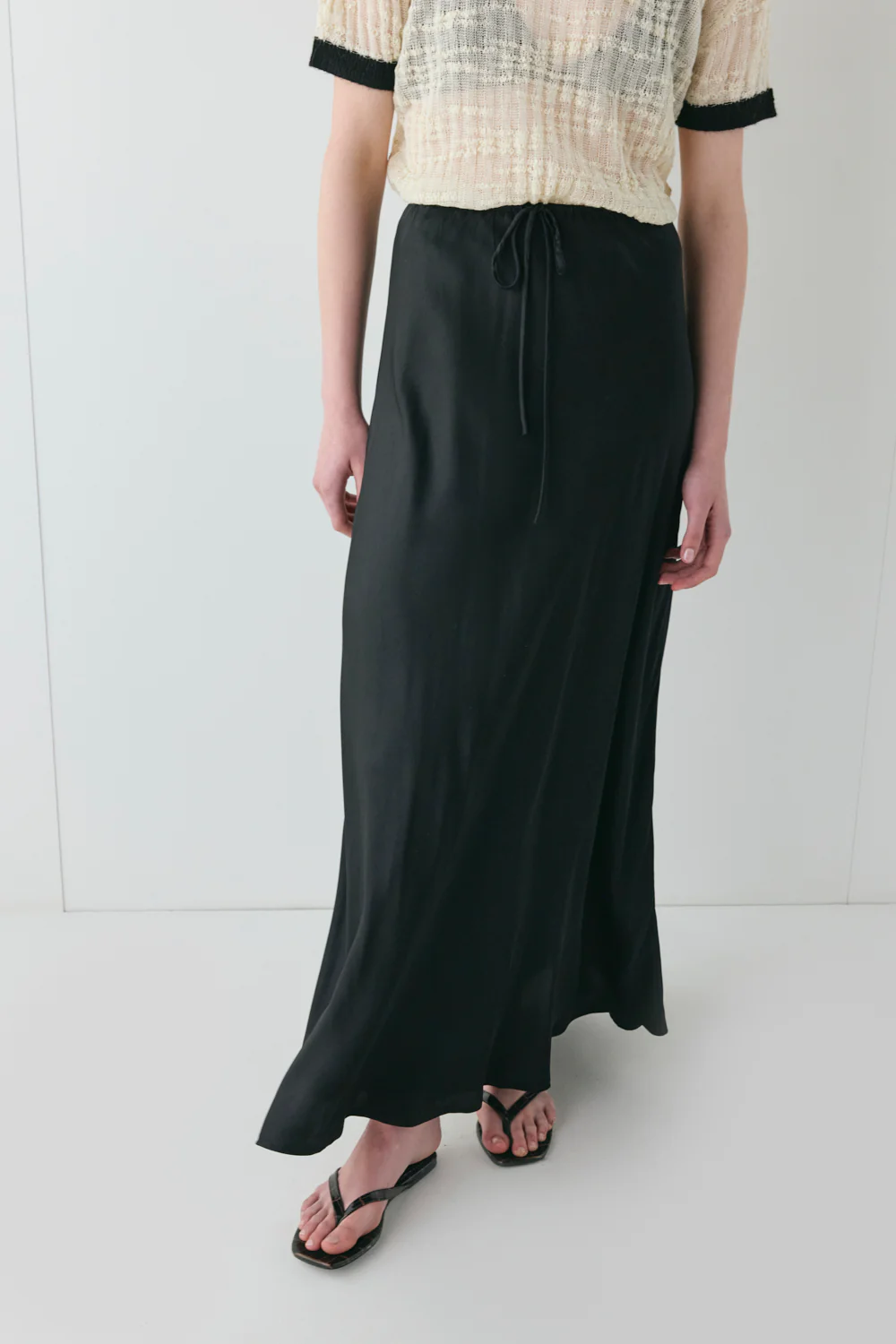 Elodie Maxi Skirt Black - Image 2