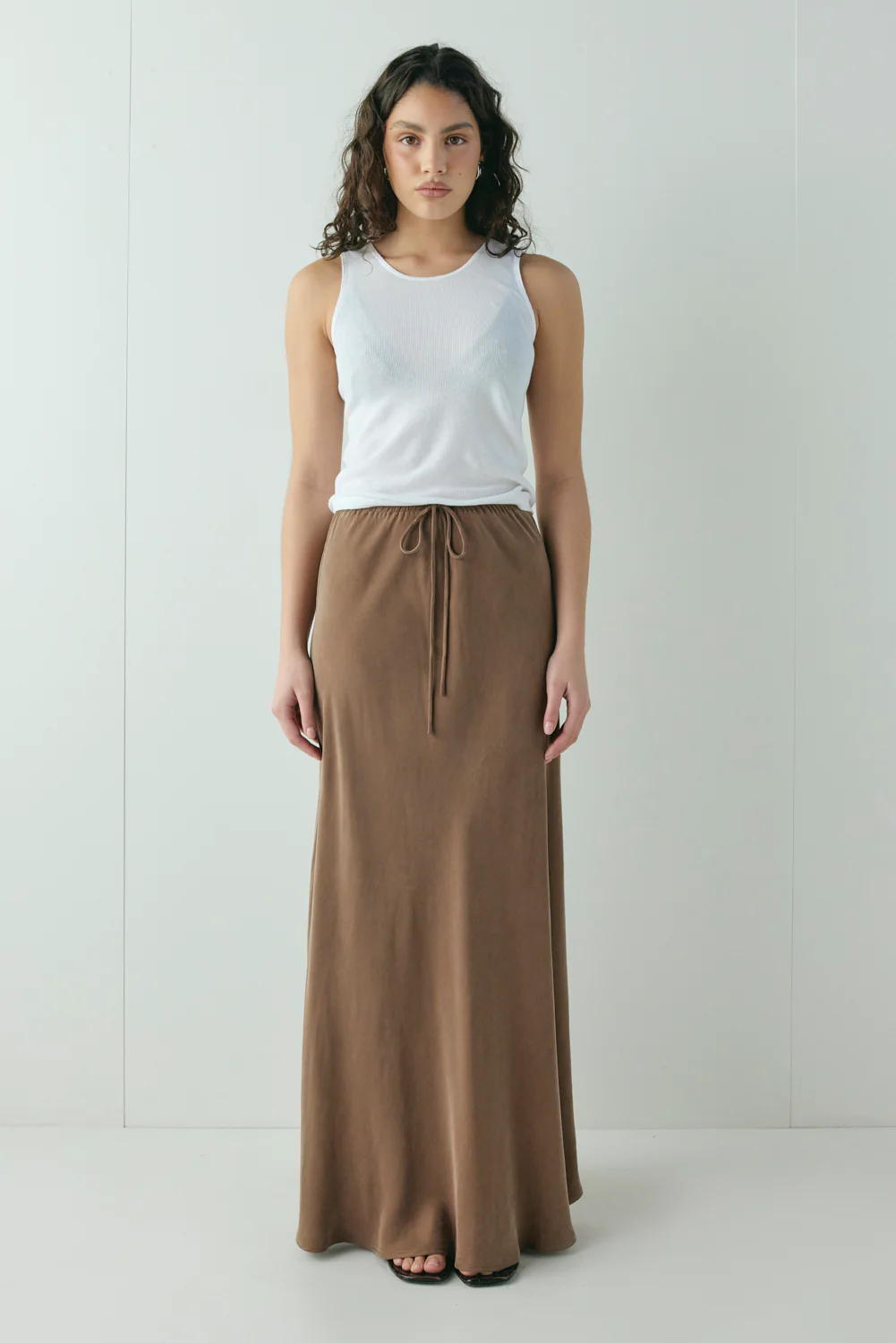 Elodie Maxi Skirt Brown