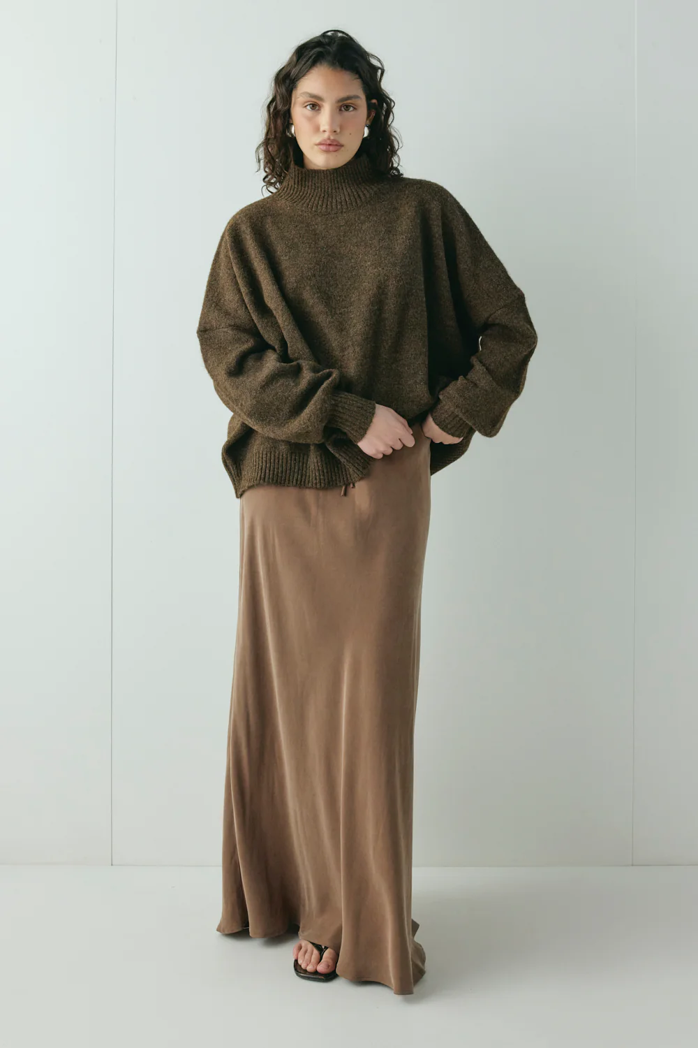 Elodie Maxi Skirt Brown - Image 6