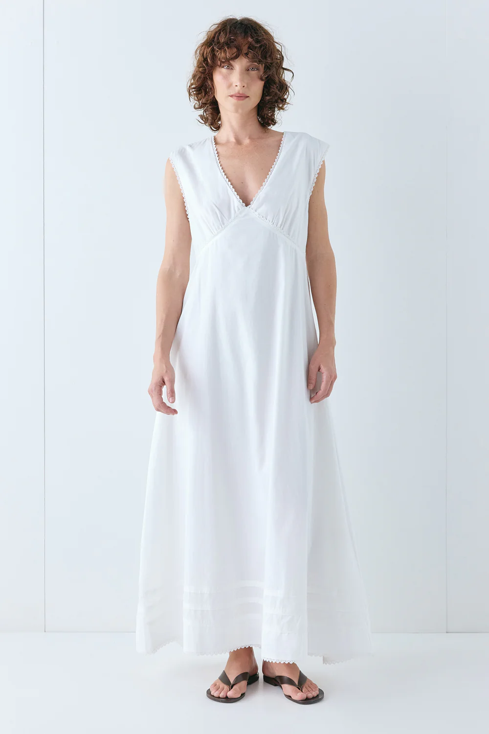 Eloise Maxi Dress White - Image 3