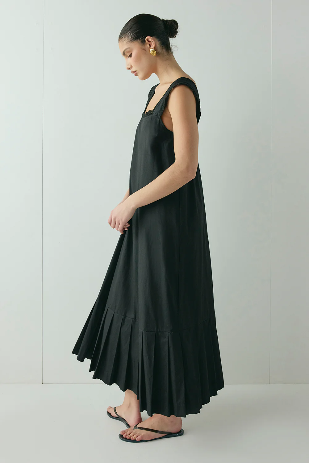 Emory Midi Dress Black - Image 3