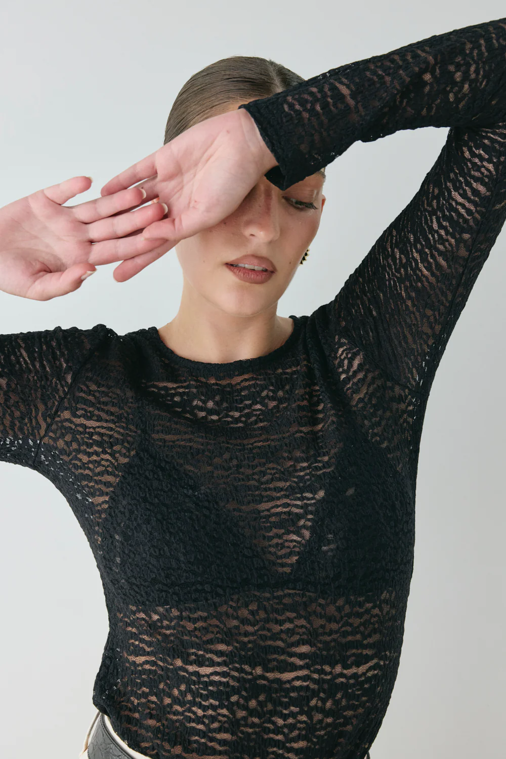 Faye Lace Top Black - Image 3