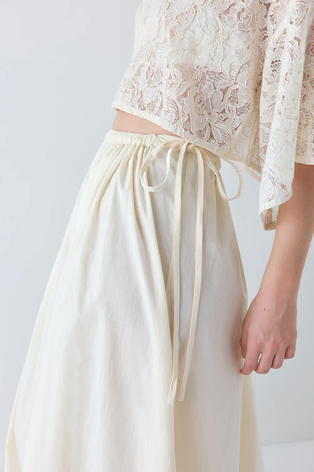 Fia Maxi Skirt Cream - Image 3