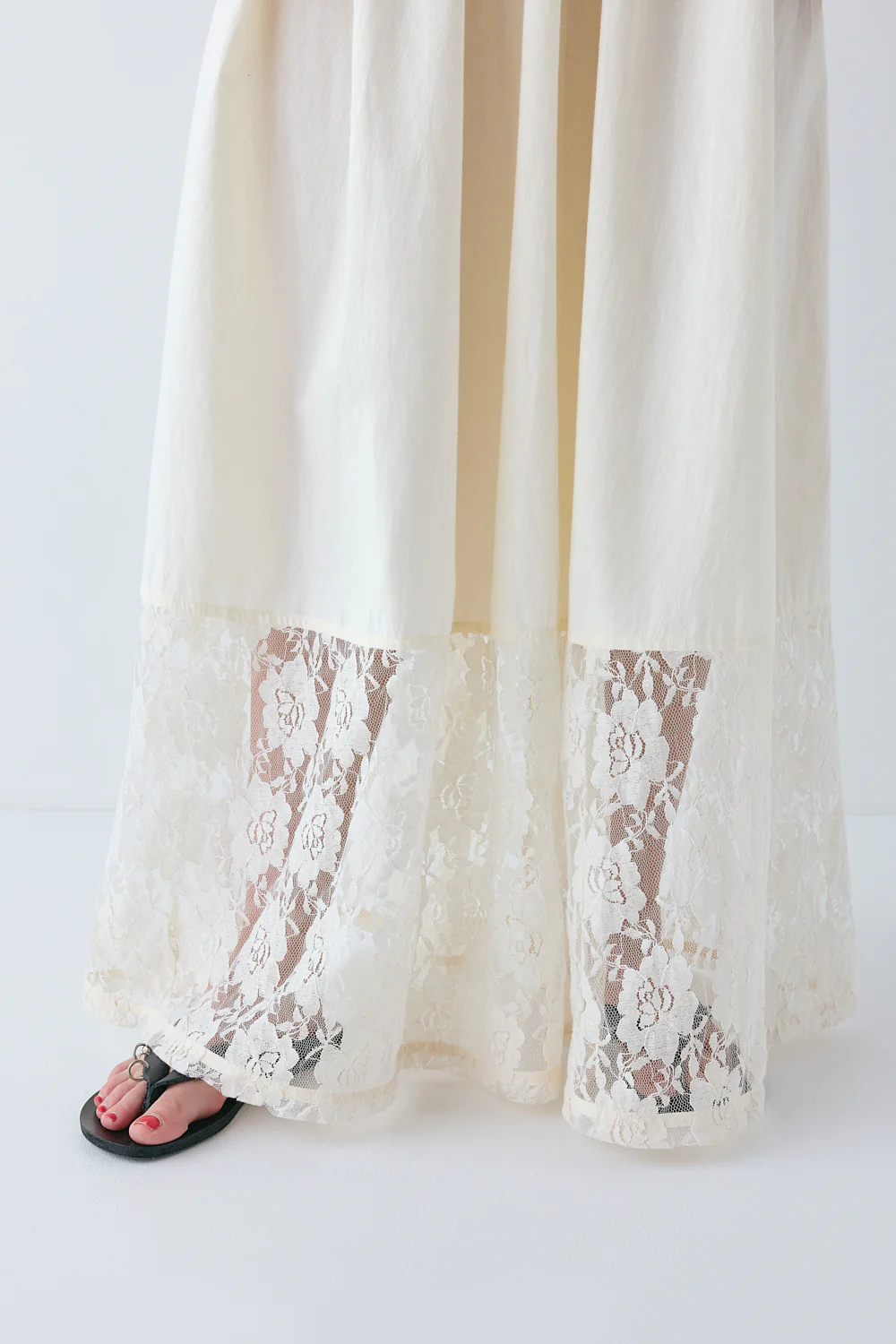 Fia Maxi Skirt Cream - Image 7