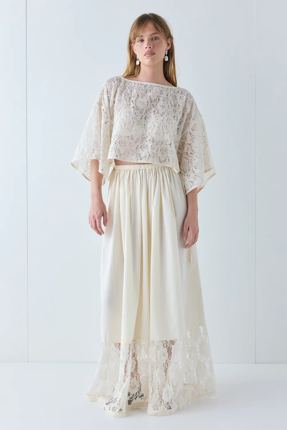 Fia Maxi Skirt Cream - Image 8