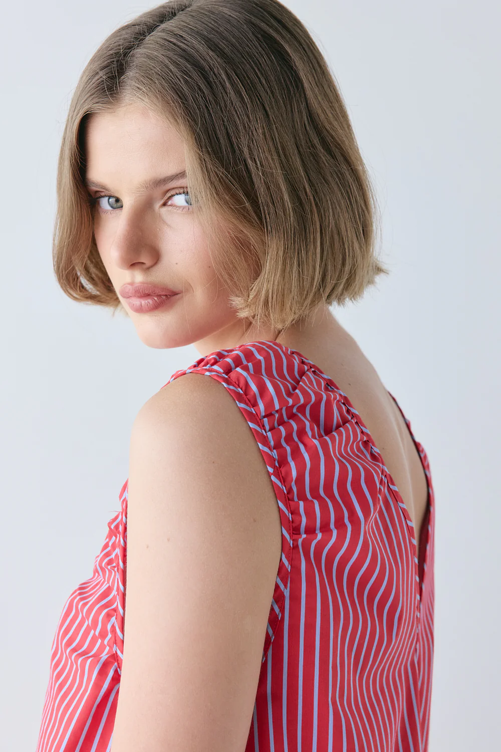 Fira Tunic Top Red Stripe - Image 5