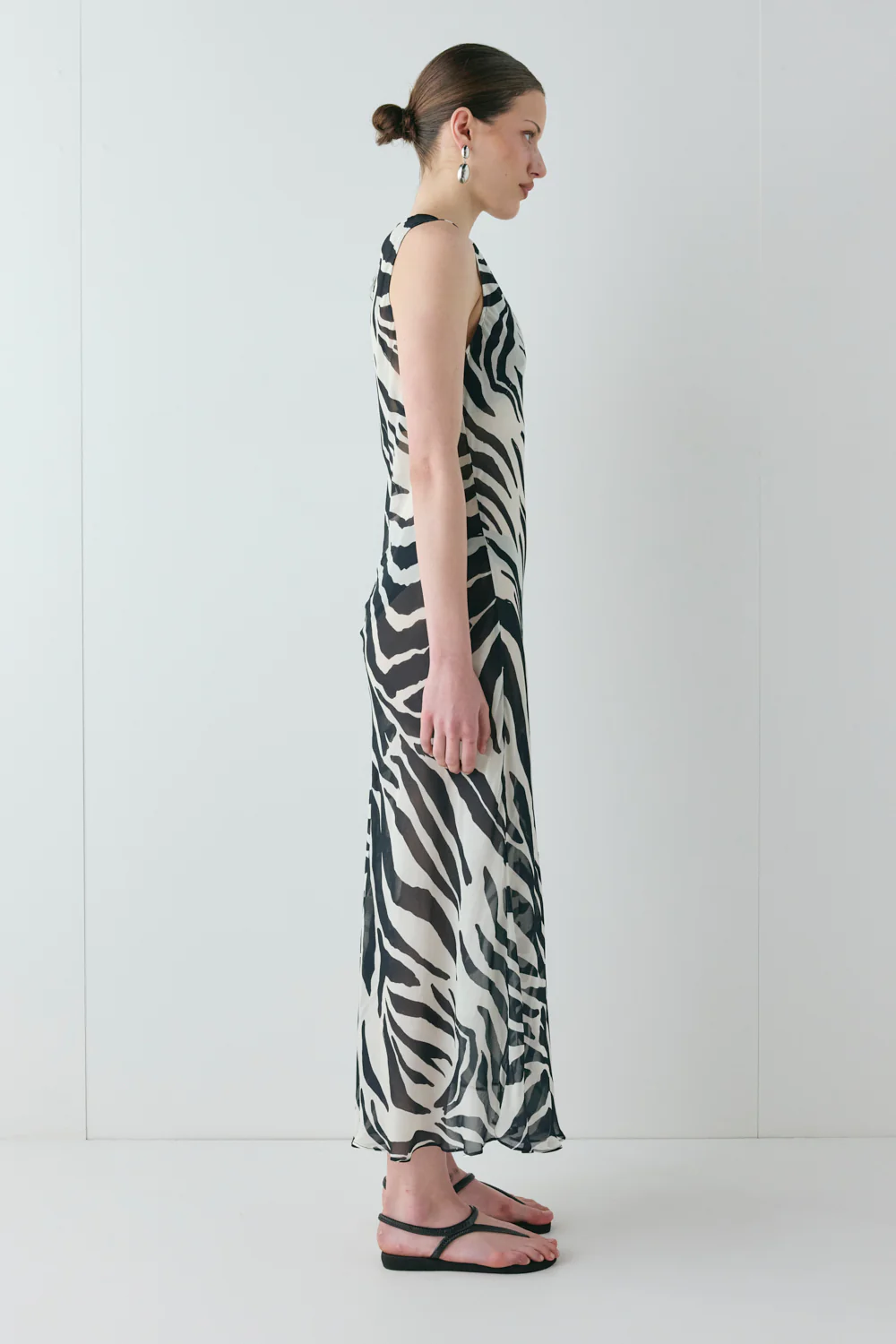 Francesca Sheer Maxi Dress Zebra - Image 6