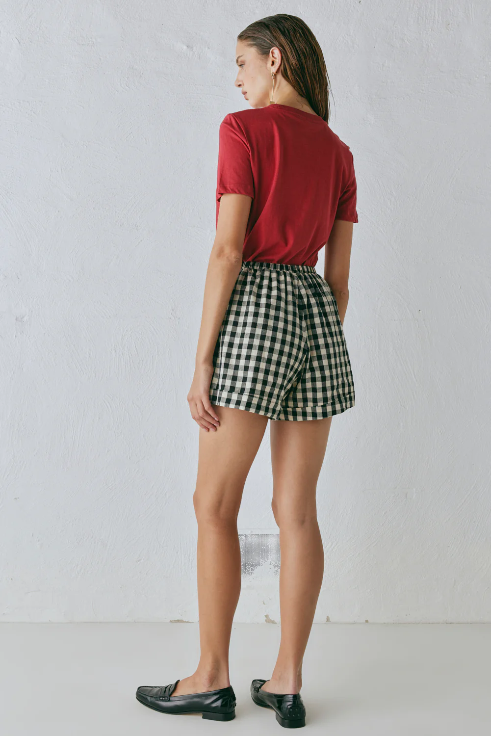 Freda Shorts Black Check - Image 6