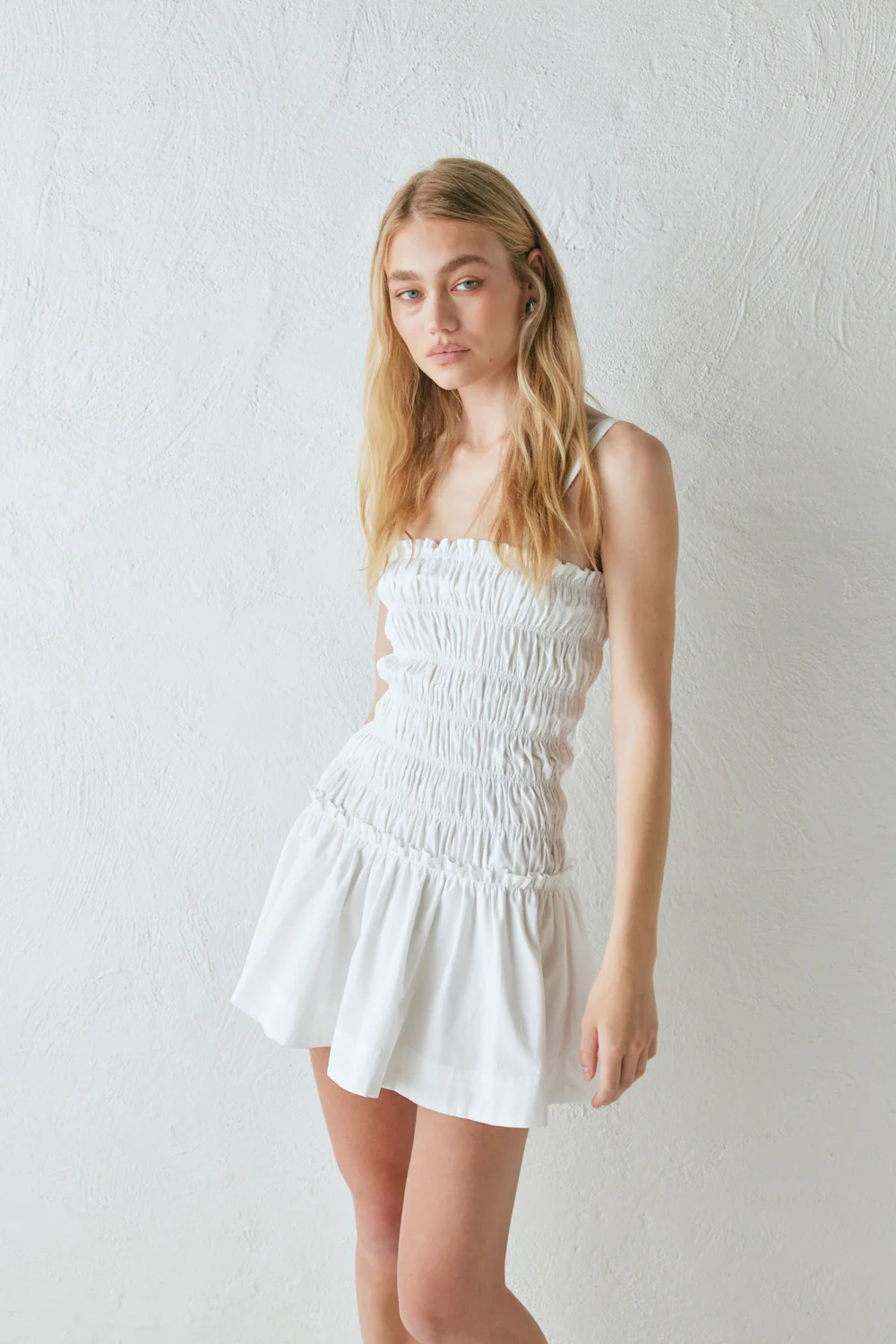 Gabi Mini Dress White - Image 6