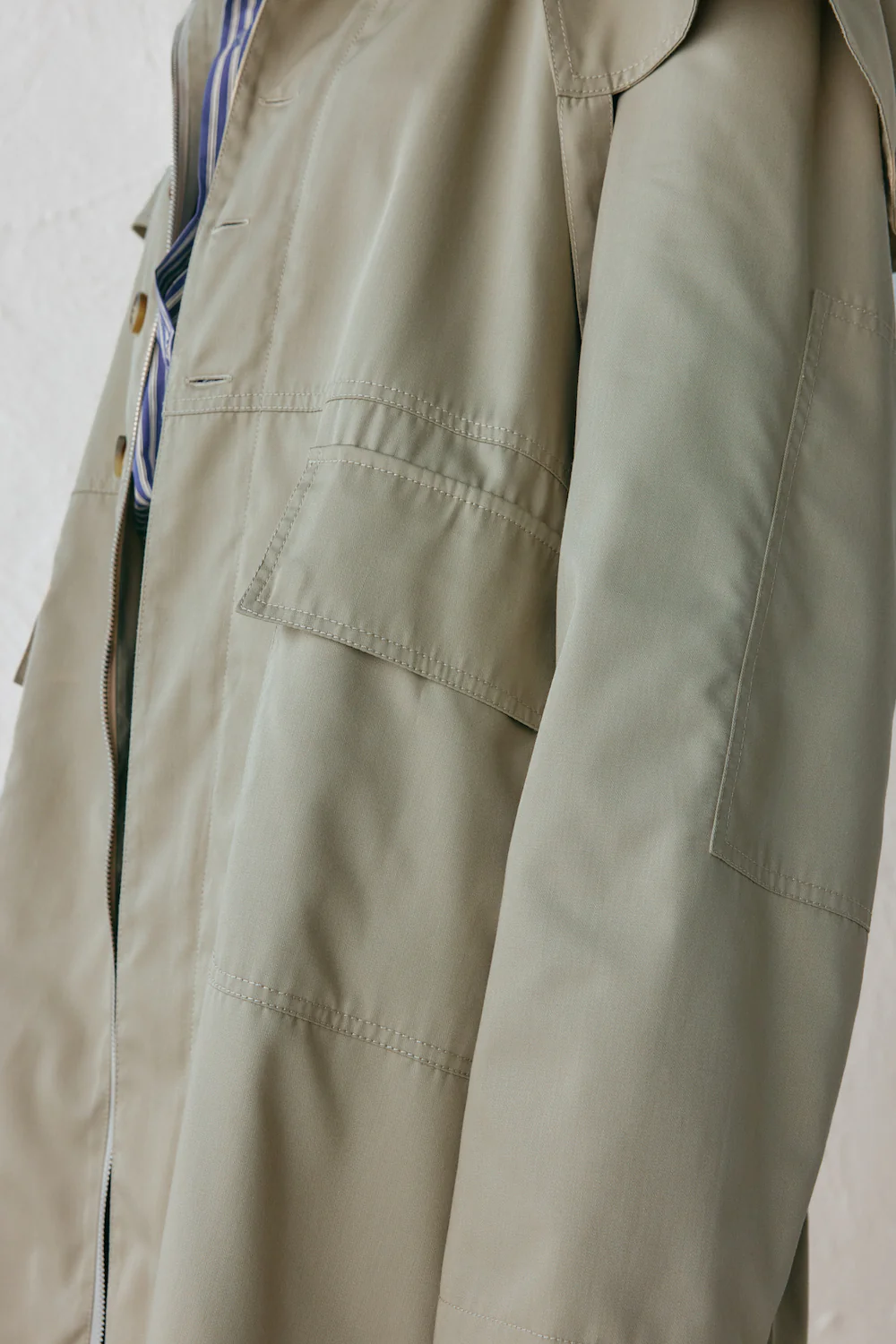Gina Trench Coat Taupe - Image 6