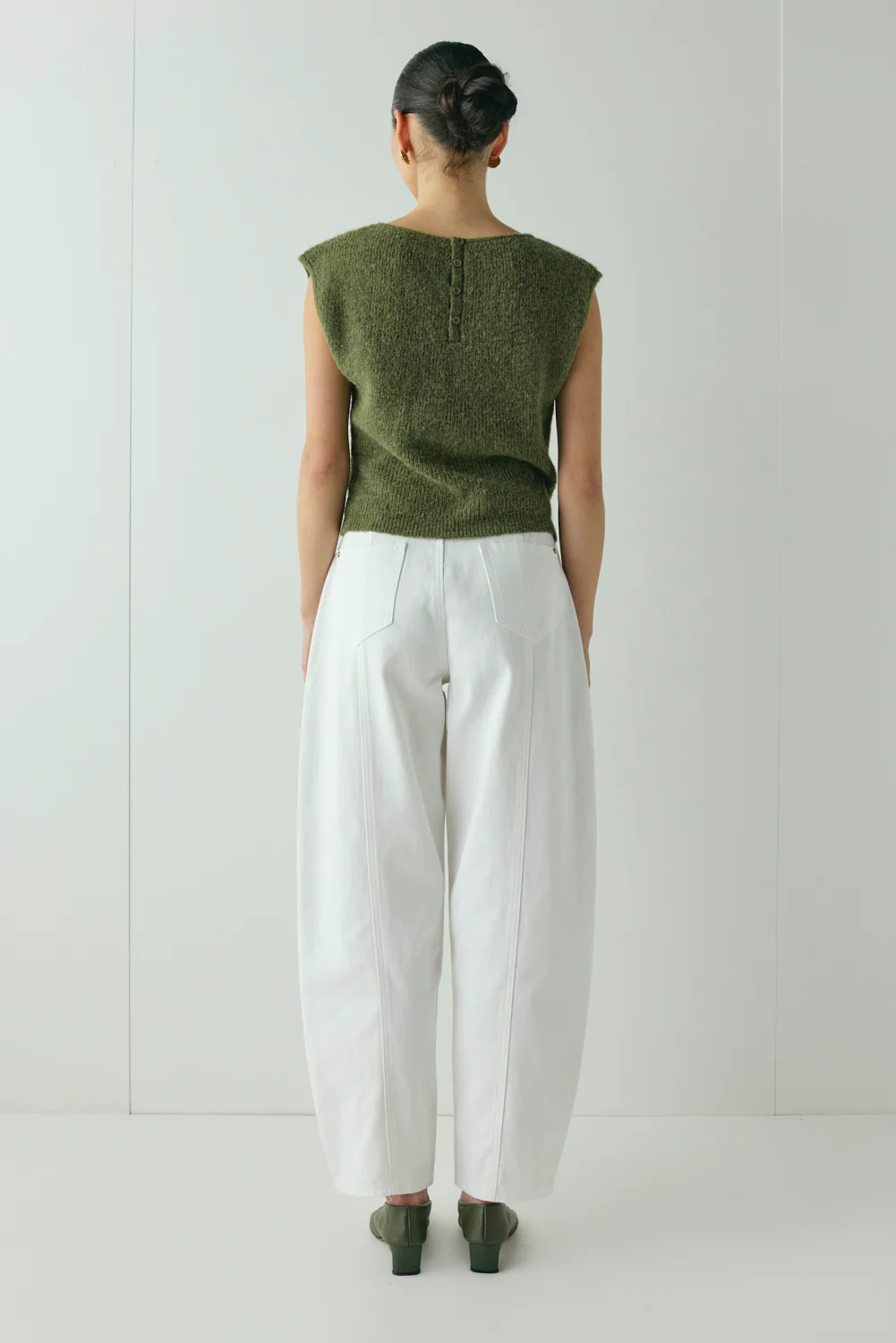 Greta Knit Top Olive - Image 7