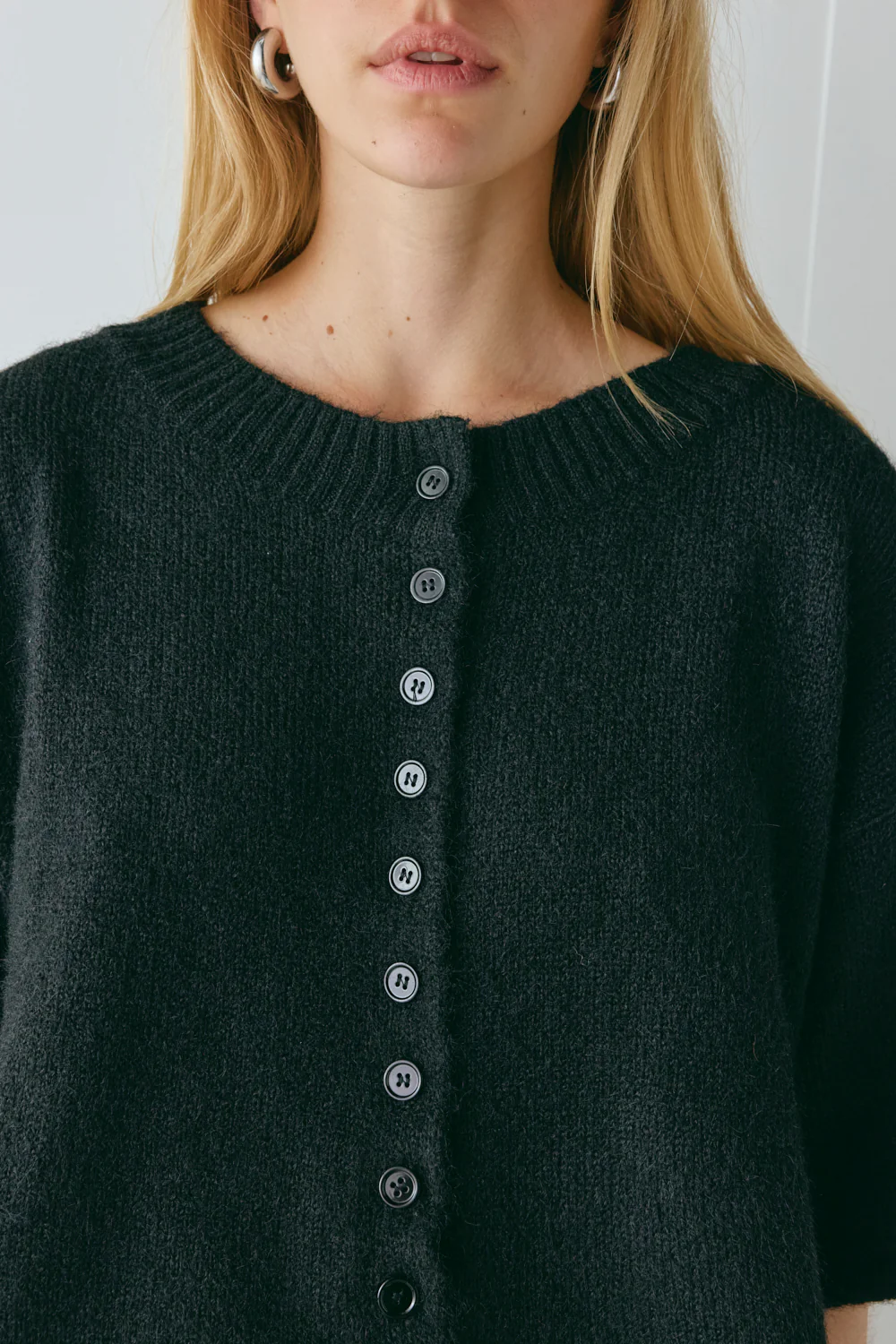 Hailey Knit Cardigan Black - Image 3