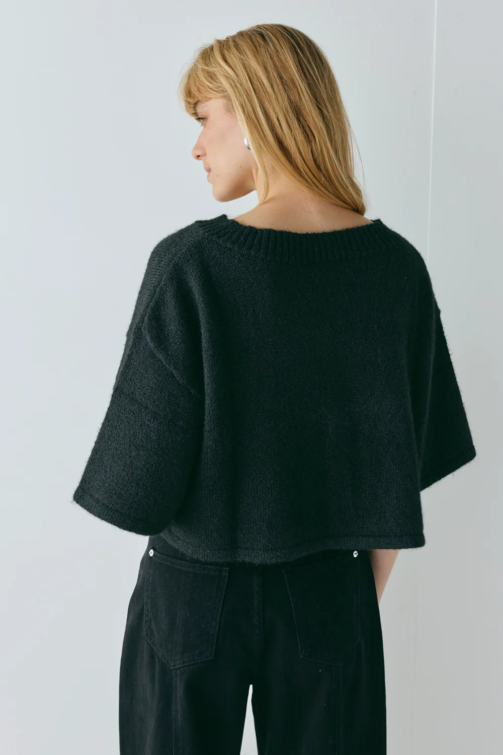 Hailey Knit Cardigan Black - Image 7