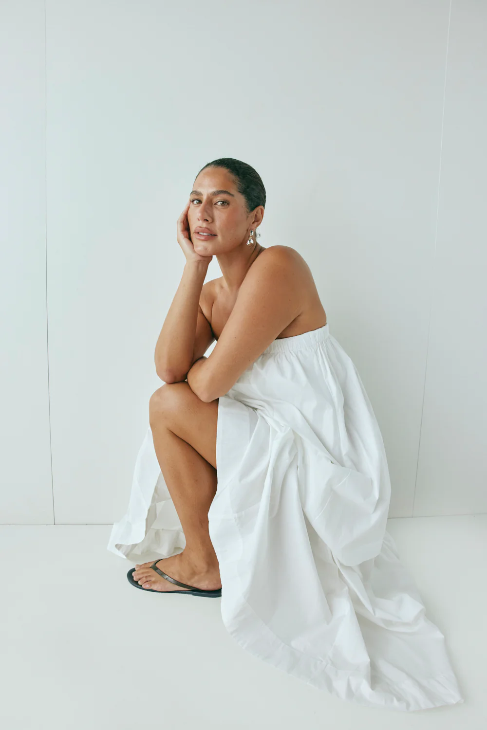 Hali Maxi Dress White - Image 4