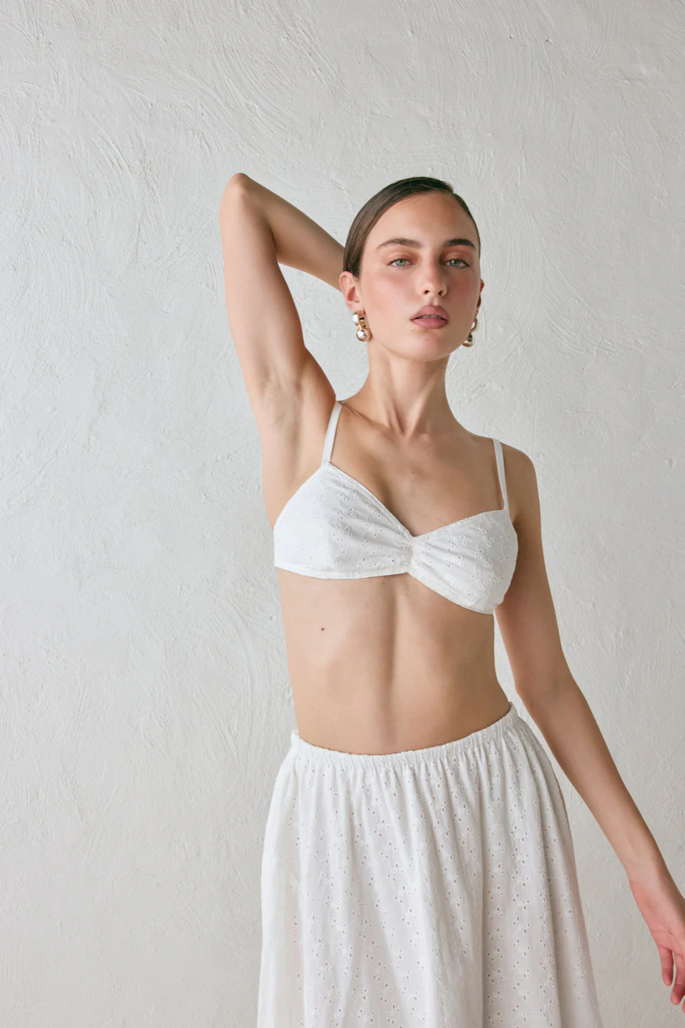 Harper Anglaise Bralette White - Image 2