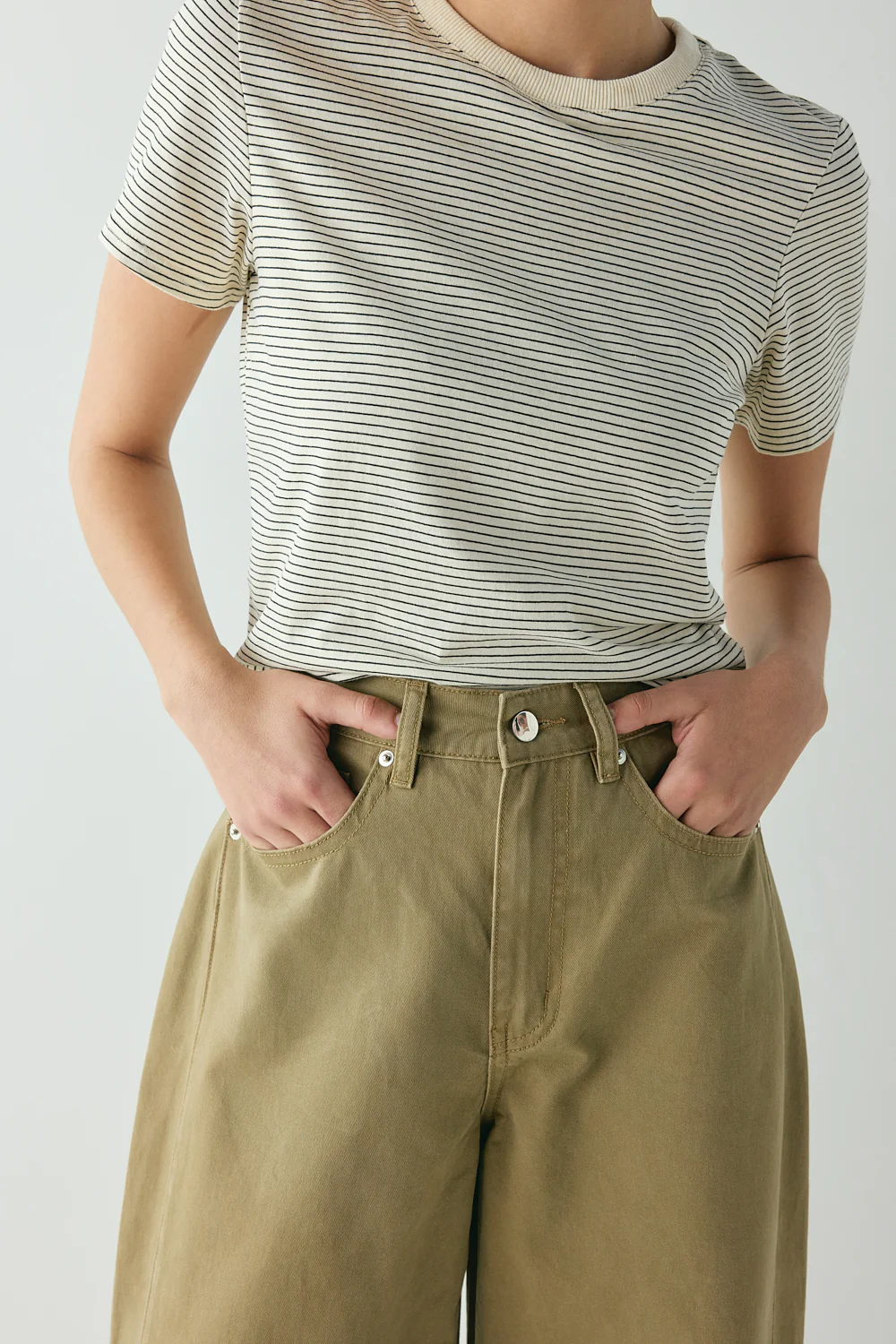 Hart High Rise Denim Jeans Khaki - Image 5