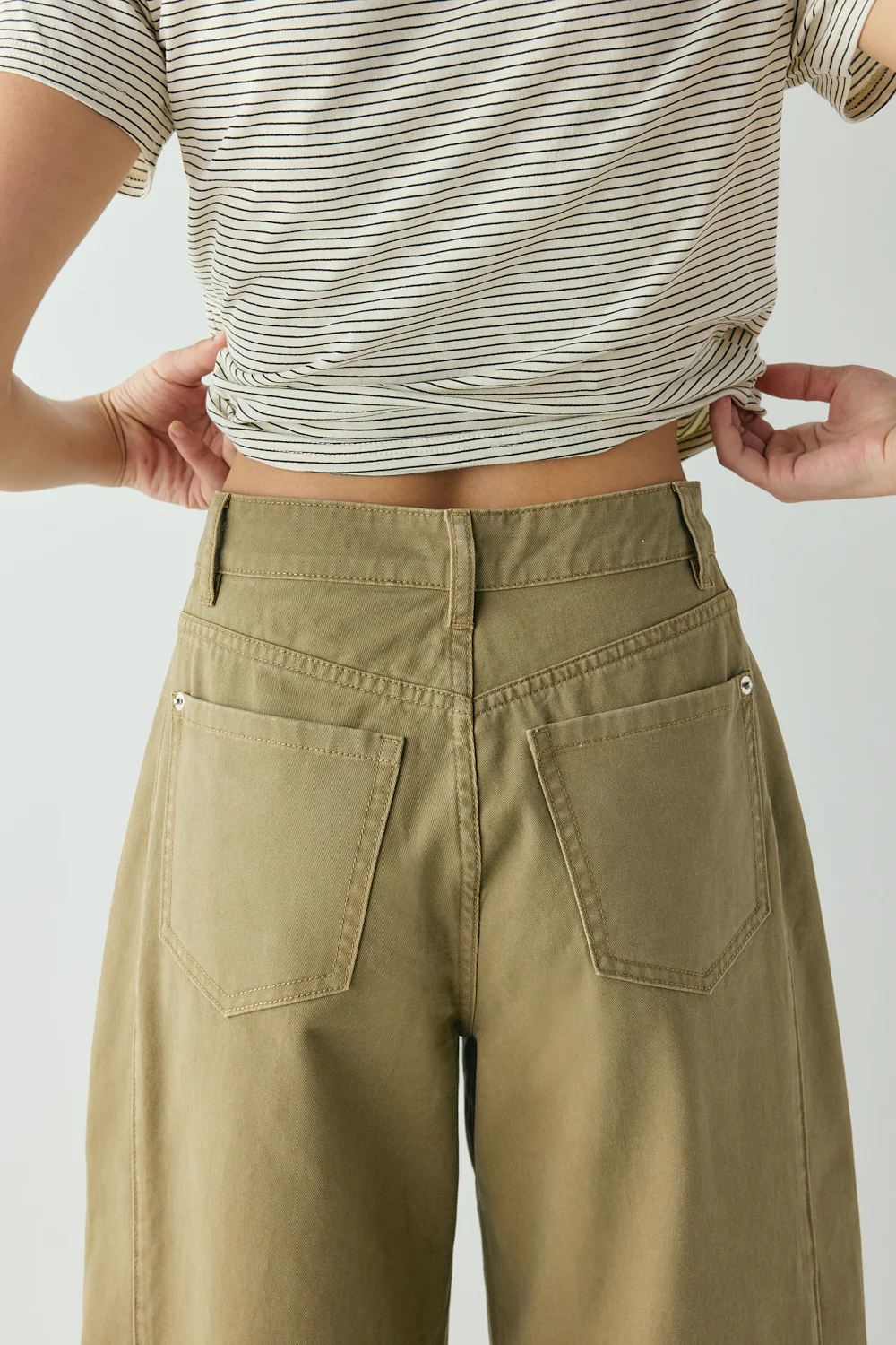 Hart High Rise Denim Jeans Khaki - Image 6