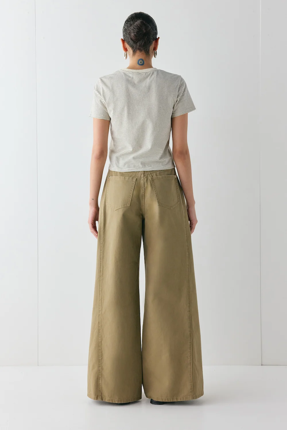 Hart High Rise Denim Jeans Khaki - Image 7