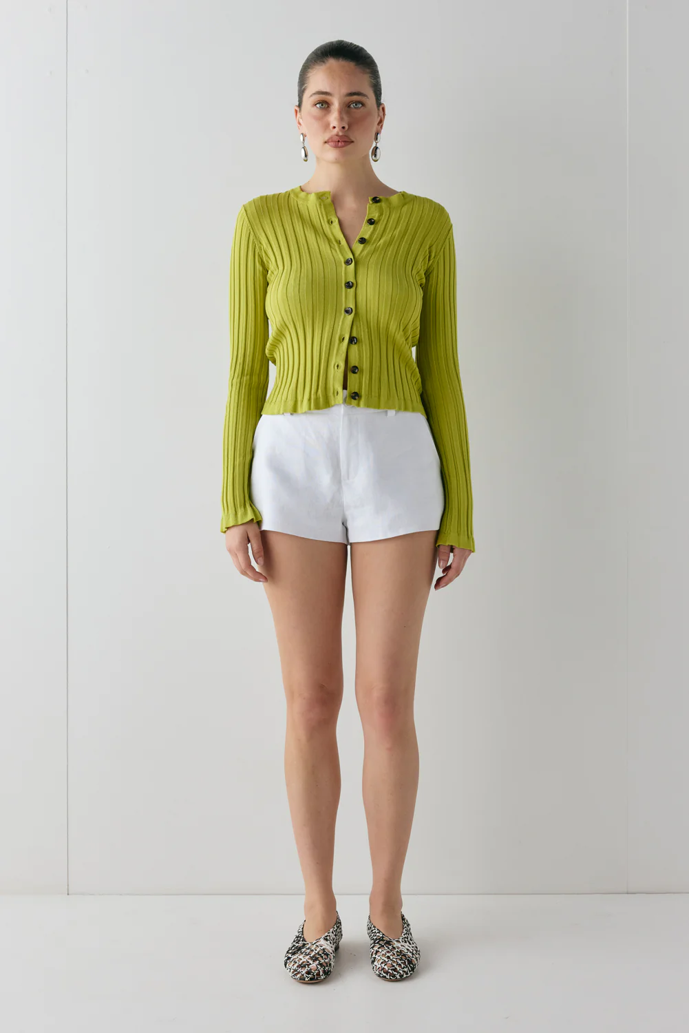 Hattie Knit Top Lime - Image 2