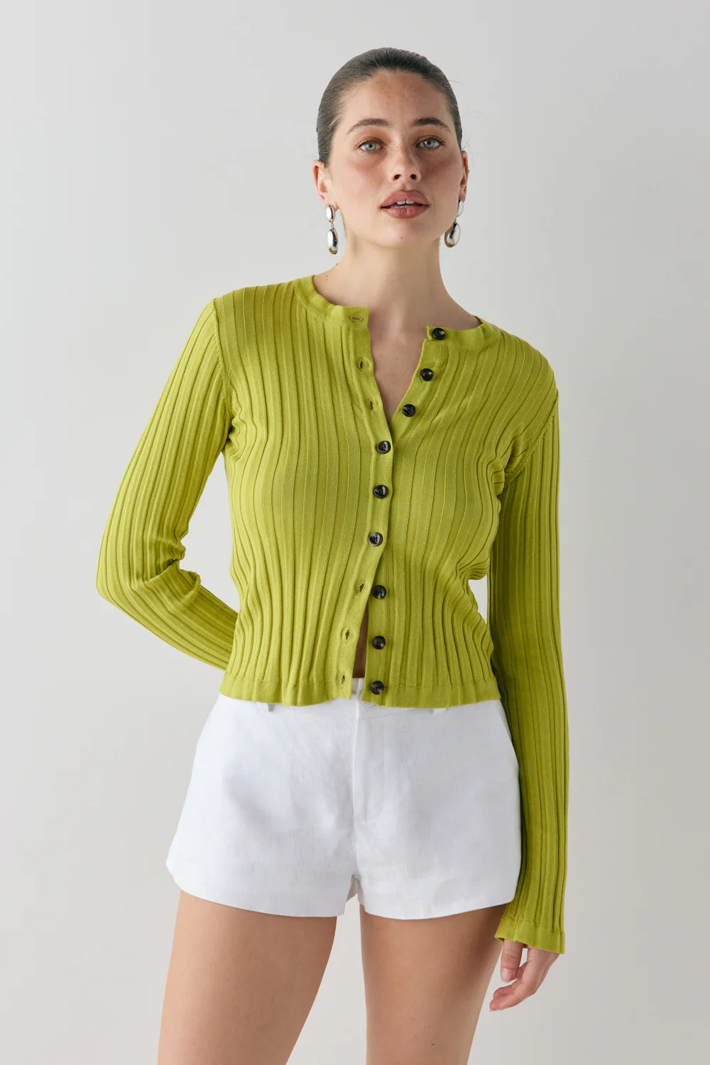 Hattie Knit Top Lime - Image 3