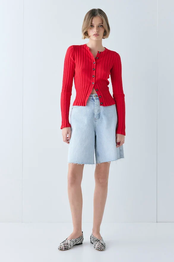 Hattie Knit Top Red - Image 2