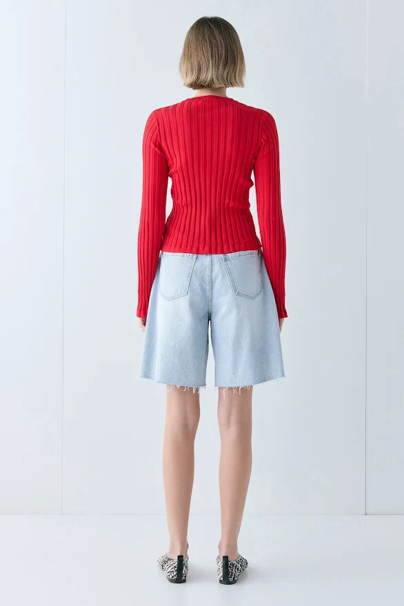 Hattie Knit Top Red - Image 6