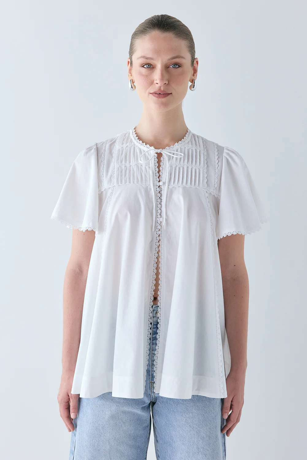 Henriette Smock Top White - Image 2