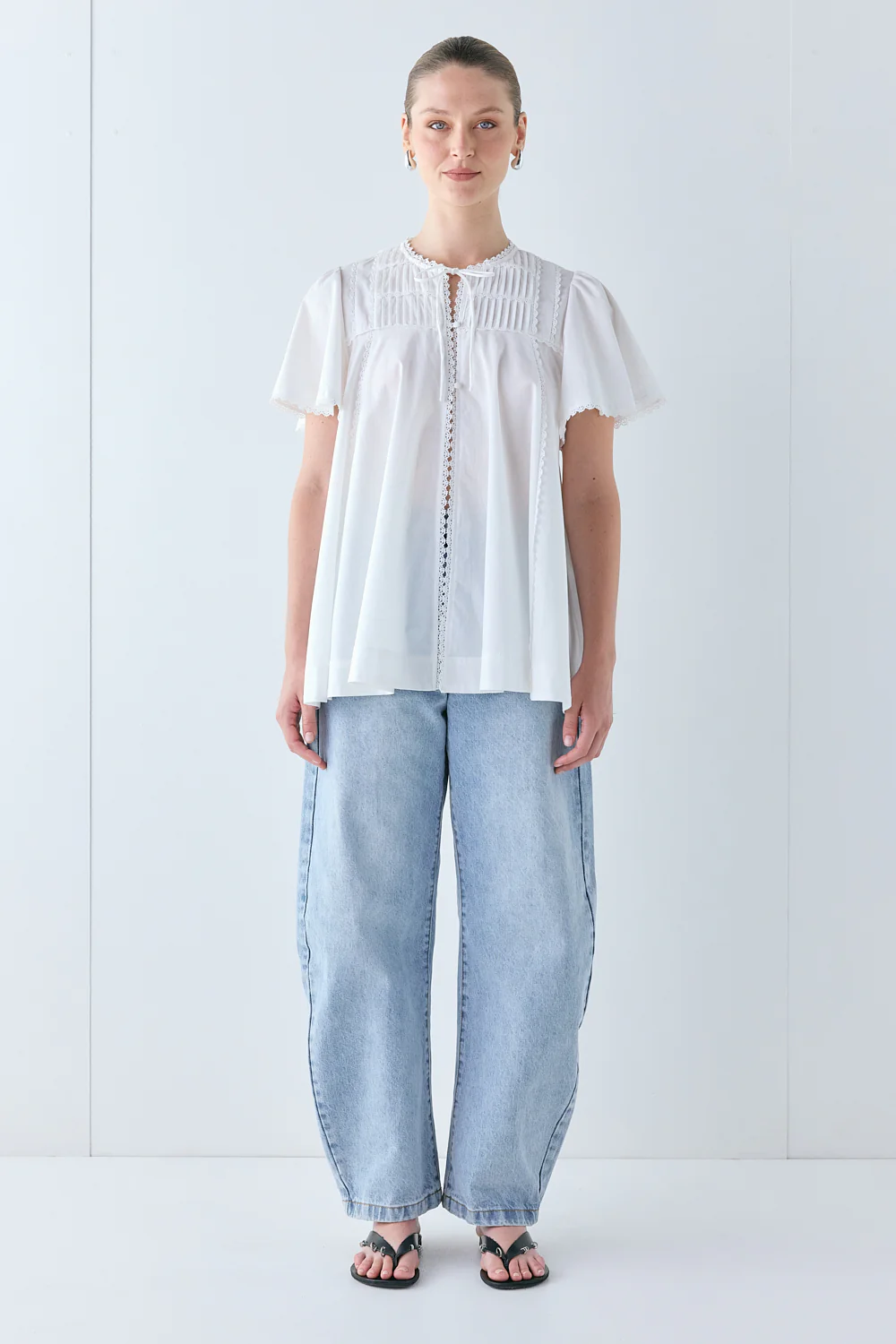 Henriette Smock Top White - Image 4