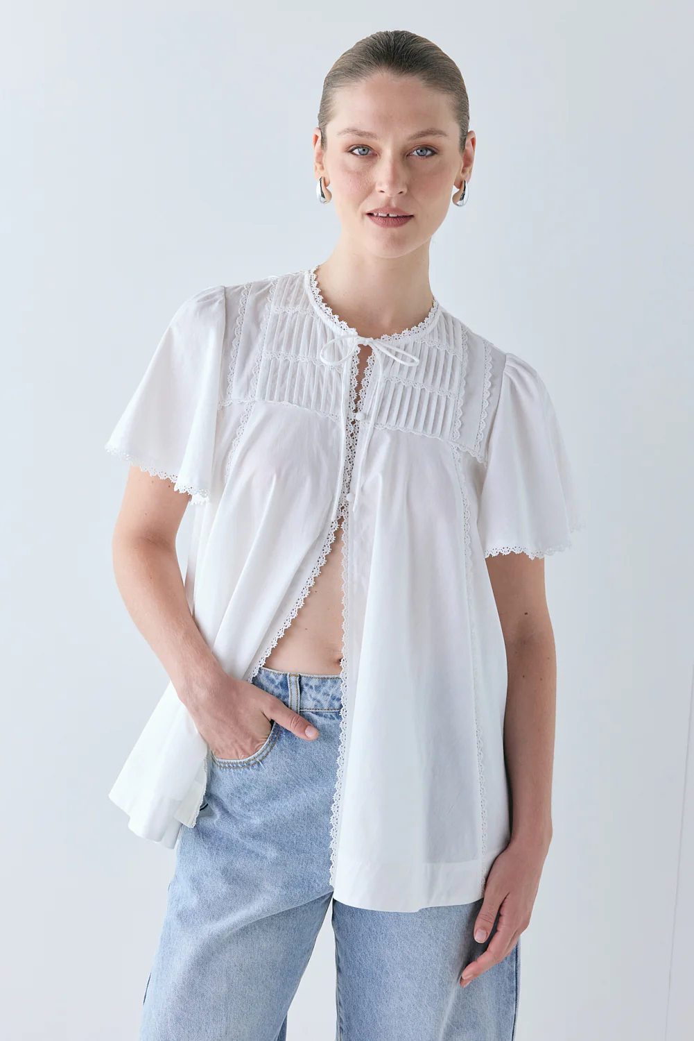 Henriette Smock Top White - Image 8