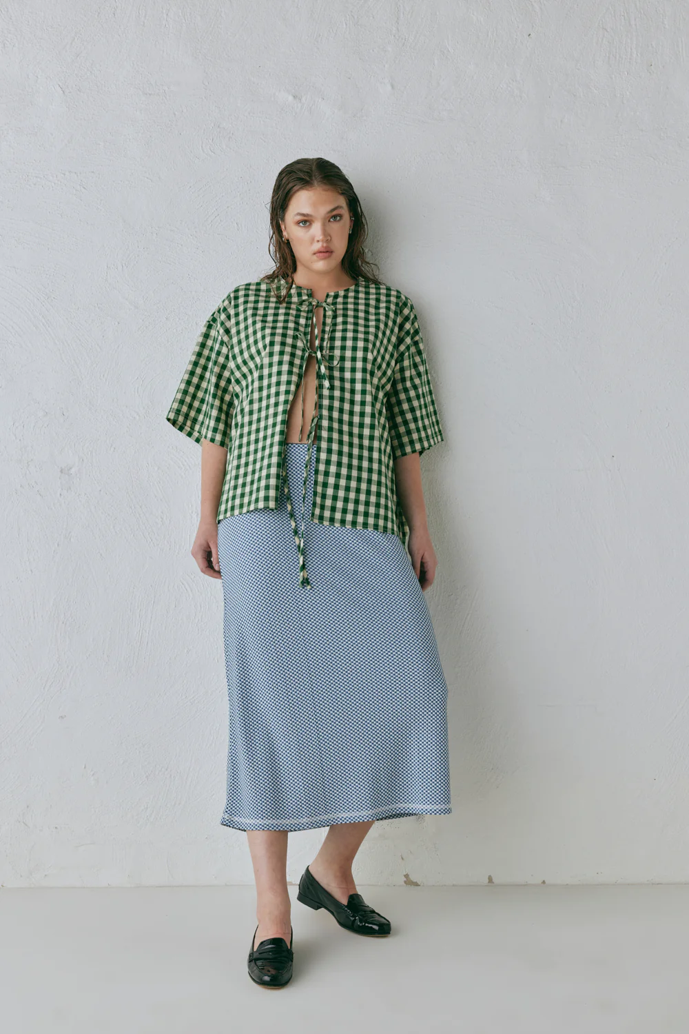 Holland Midi Skirt Blue - Image 3