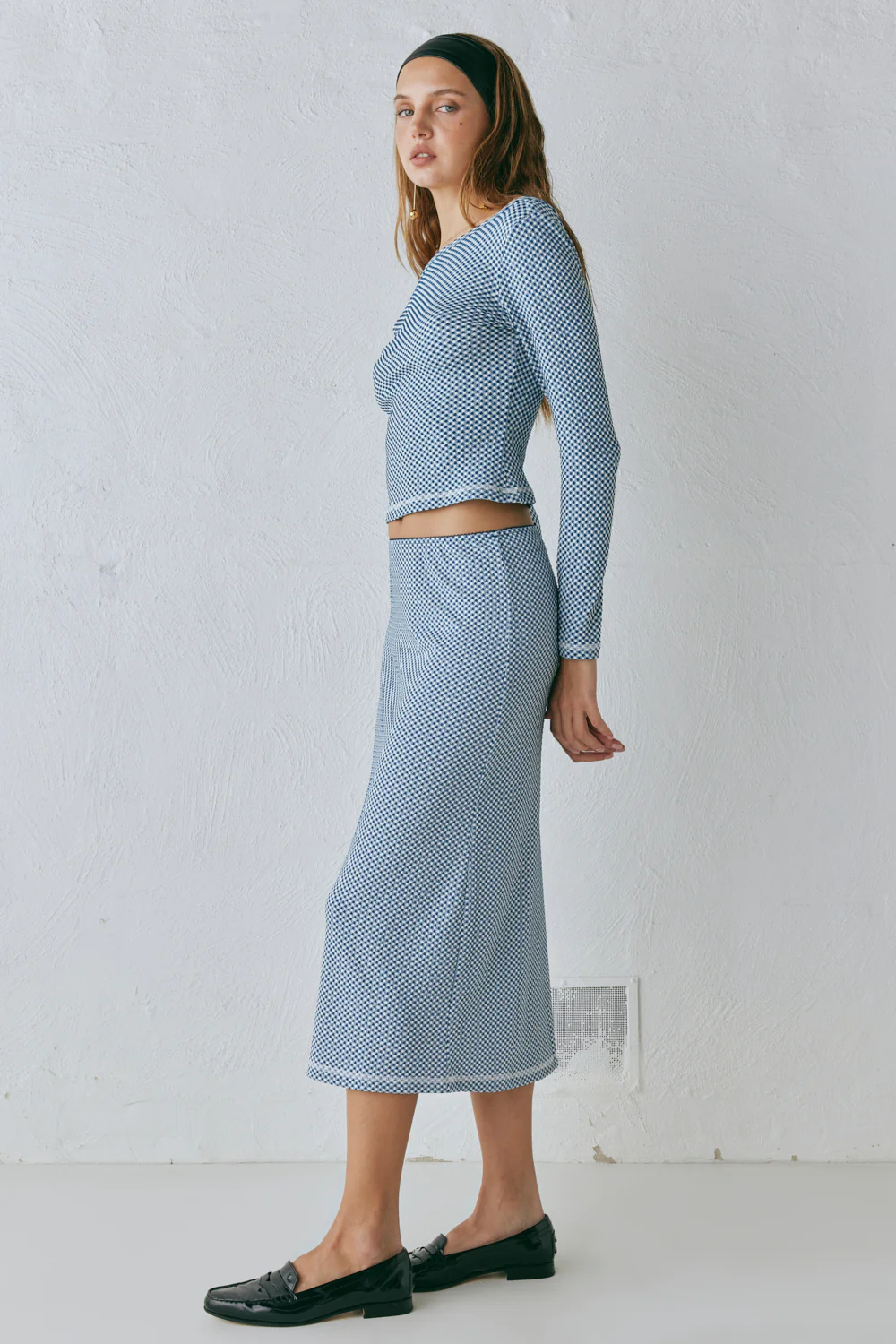 Holland Midi Skirt Blue - Image 5