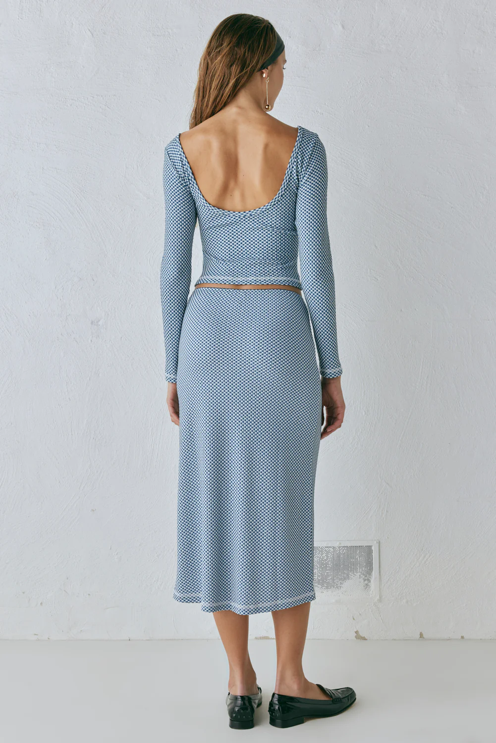 Holland Midi Skirt Blue - Image 8