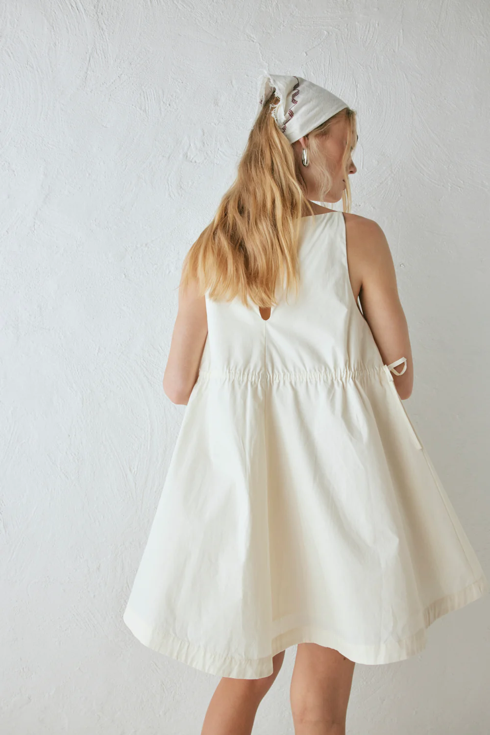 Indi Mini Dress Cream - Image 6