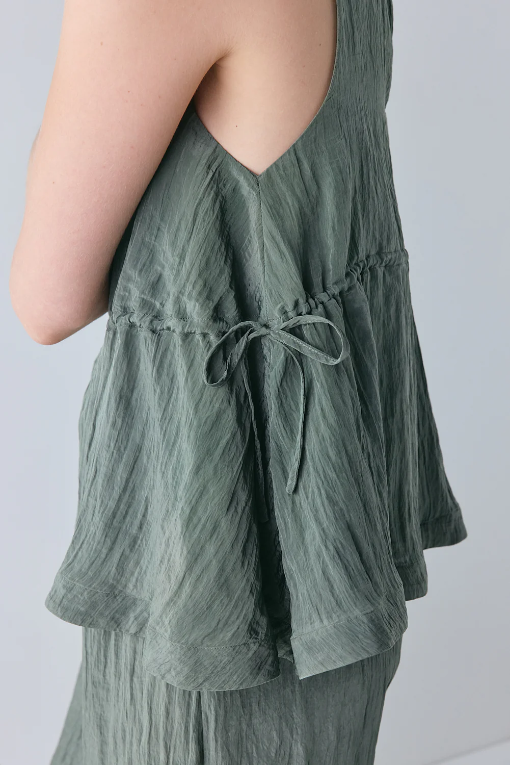Indi Top Crinkle Khaki - Image 2