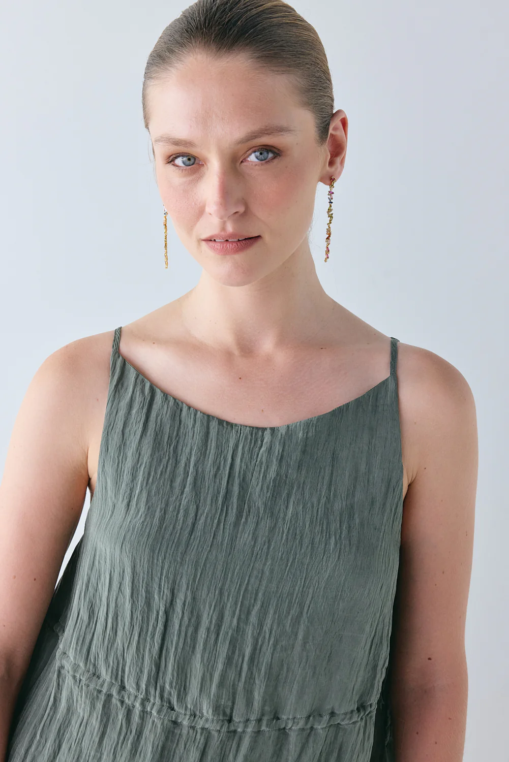 Indi Top Crinkle Khaki - Image 5