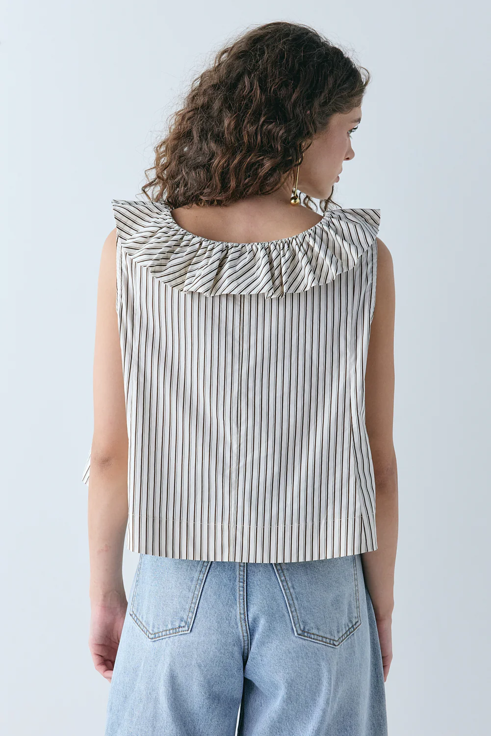 Inga Top Chocolate Stripe - Image 6