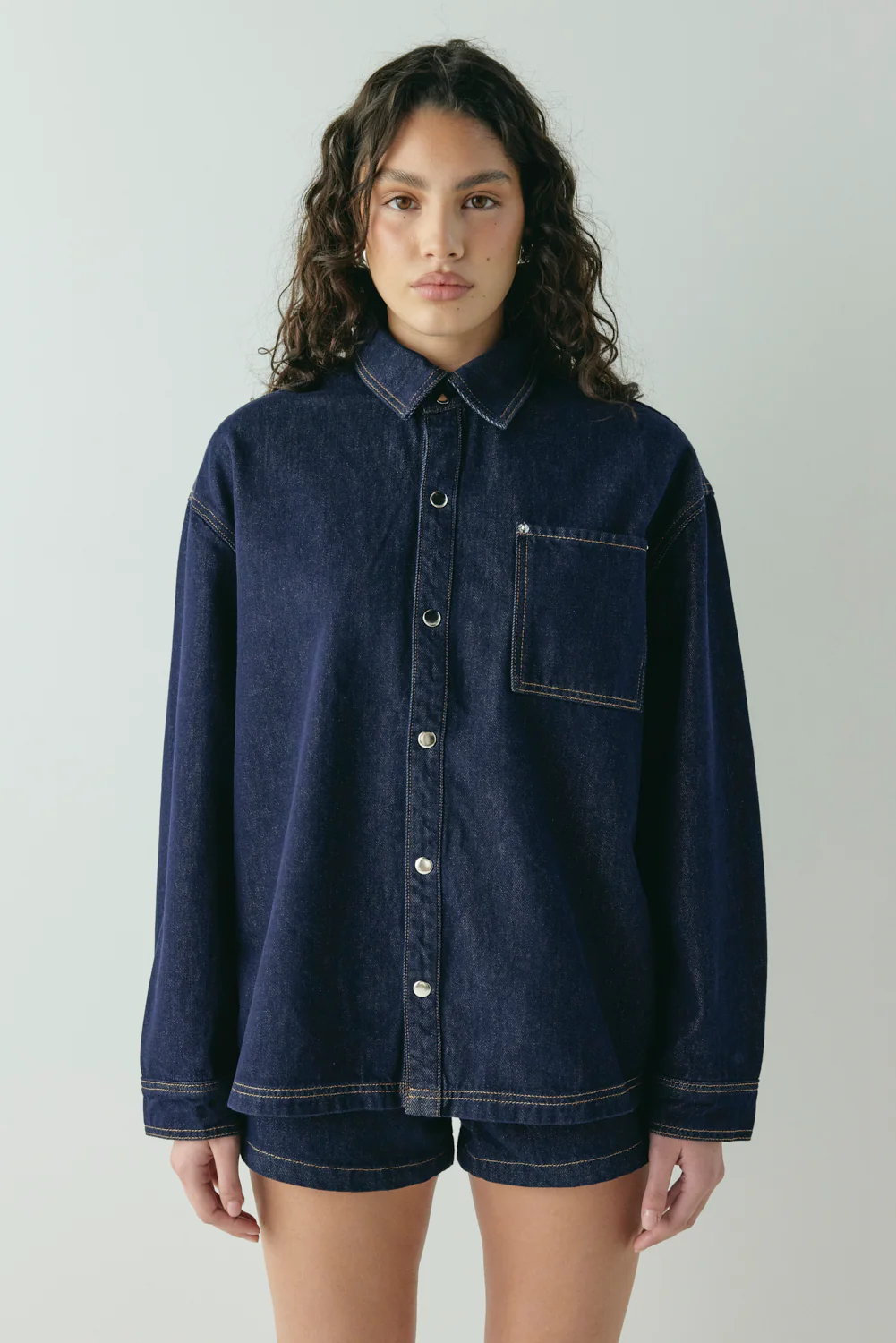 Jac Denim Utility Shirt Indigo - Image 2