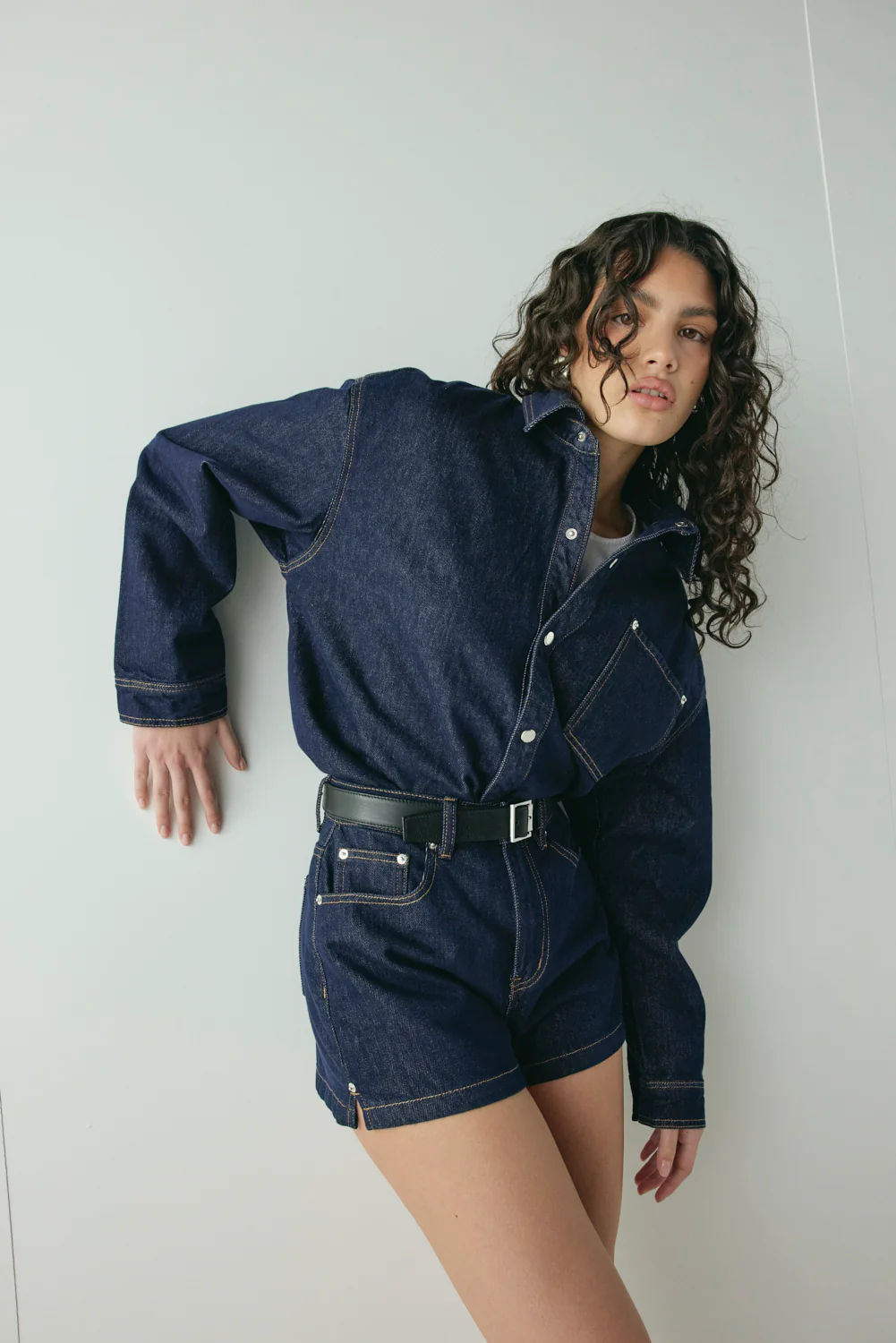 Jac Denim Utility Shirt Indigo - Image 3