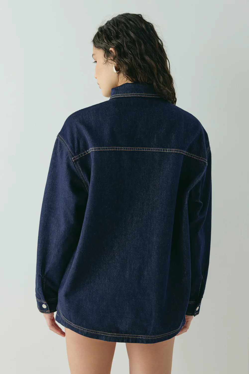 Jac Denim Utility Shirt Indigo - Image 7